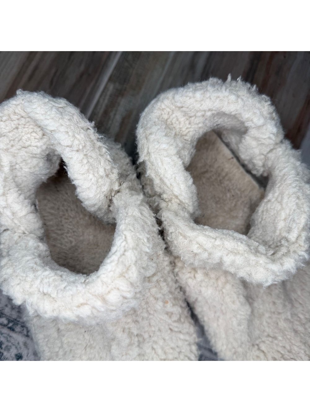 LL Bean Cozy Slipper Booties Pile Fleece Womens Sz 7 - Picture 8 of 9